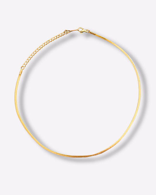Plain steel necklace