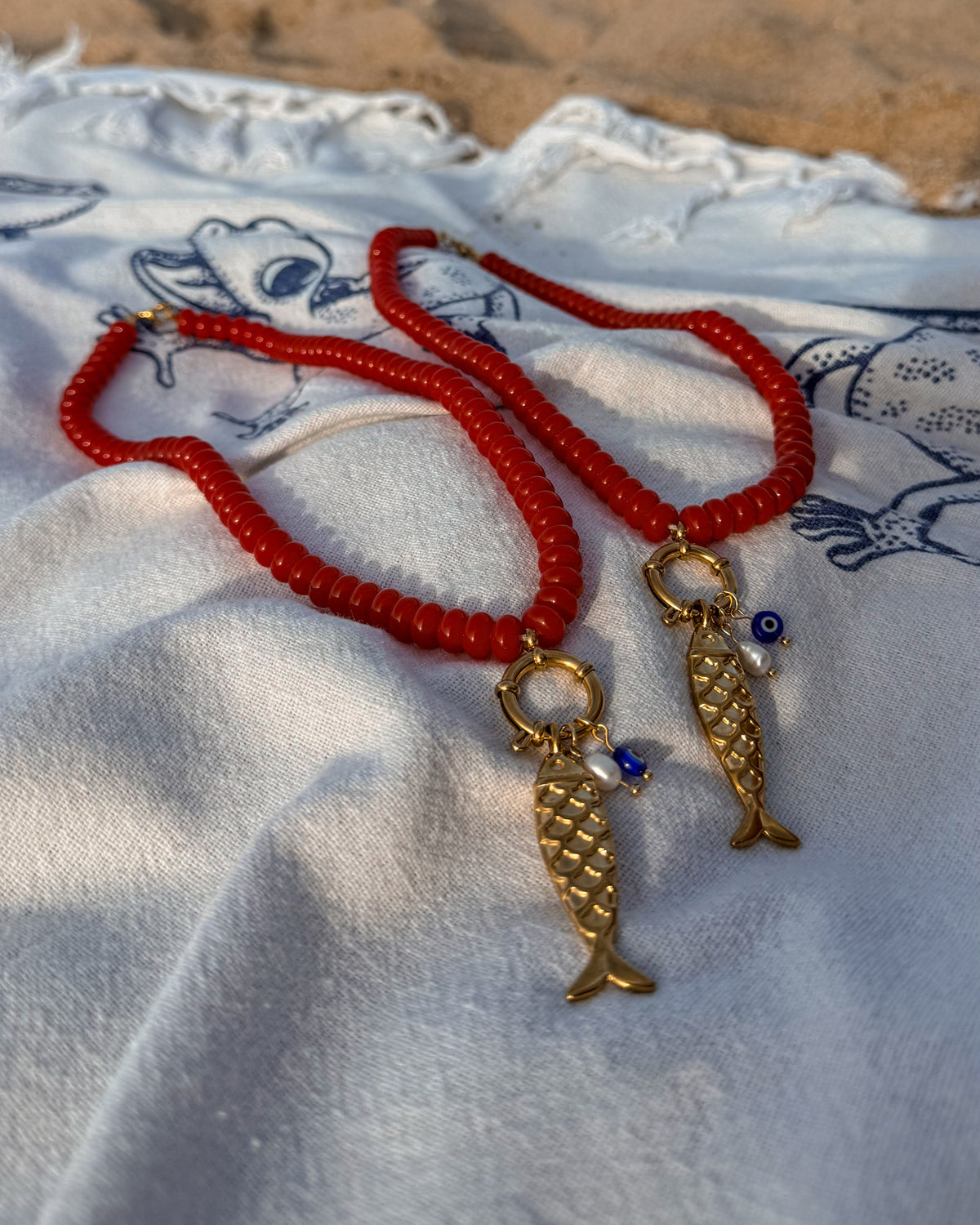 COLLAR ROSSO MARE